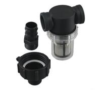IBC - Connettore per tubo dell'acqua piovana con 100 maglie per mantenere l'acqua piovana pulita e pura (32 mm)