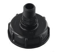IBC Container Adapter S60x6 Filettatura esterna in plastica per serbatoio acqua piovana connettore nero guarnizione migliorata filettatura lunga 2,5 cm per 20 mm 25 mm 32 mm per (20 mm)