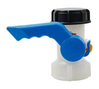 IBC Container S60x6 Valvola a falda a filettatura grossa Valvola di ricambio in plastica compatibile con accessori per serbatoi IBC