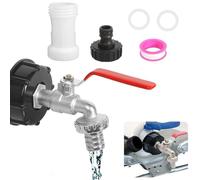 IBC da 3/4 Pollici Accessori per Serbatoi dell'acqua da 1000 Litri, IBC Container Accessori, Rubinetto per IBC Tank Container Accessori, Accessori Per Serbatoi IBC Rubinetto di Uscita