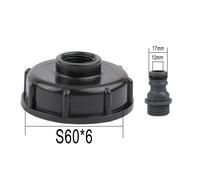 Ibc Serbatoio Rubinetto 60mm Grezzo Filo Montaggio 1000 Litro Acqua Contenitore