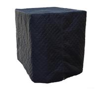 IBC Tote - Copertura protettiva in cotone con cappuccio in PVC resistente, isolante, per tempeste di neve e temperature estreme, resistente all'acqua e alla neve, colore nero