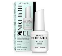 IBD Building Gel Clear, 1 confezione (14 ml) - MADE IN USA - Gel da costruzione LED/UV 2 in 1 per l'allungamento delle unghie