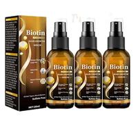 Ibealee Biotin Hair Growth Spray, Ibealee Biotin Hair Growth Serum, Ibealee Hair Regrowth Spray, Hair Growth Serum Biotin Thickening Herbal Serum, for Thicker Longer & Stronger Hair (3pcs)