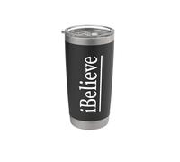 iBelieve in bianco Bicchiere termico in acciaio inox doppia parete