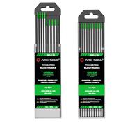 iBELL ARC SOUL - Aste di saldatura in tungsteno verde ad alta stabilità, diametro 2,4 mm e lunghezza 175 mm, per vari tipi di lega e esigenze di saldatura versatili con compatibilità AC