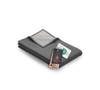 Ibena Stockholm - Coperta con certificazione GOTS, tinta unita