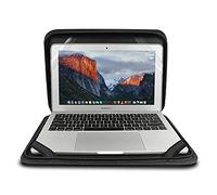 iBenzer - Custodia a portafoglio per computer portatile da 11", per MacBook Air 11, Chromebook, Ultrabook, notebook, Surface Book, HP, Dell Lenovo, Yoga, Acer Asus, Apple, colore: Nero LS-BPF-11BK