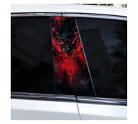 IBENZIGH 2 Adesivi Impermeabili per Montanti della Portiera Dell'auto Samurai per Montanti B Fai da Te AntiGraffio Adatti A Tutti I Modelli di Auto Decorazione Auto(Type C)