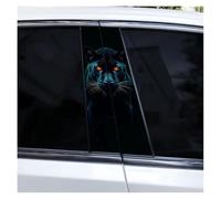 IBENZIGH Adesivi Decorativi Fai da Te A Forma di Leone per Il Montante della Portiera Dell'auto Adesivi Impermeabili E AntiGraffio per Il Montante B Dell'auto Decorazione Auto(Type N)