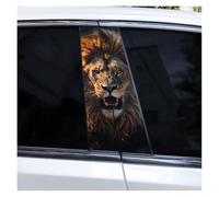 IBENZIGH Adesivi Decorativi Fai da Te A Forma di Leone per Il Montante della Portiera Dell'auto Adesivi Impermeabili E AntiGraffio per Il Montante B Dell'auto Decorazione Auto(Type C)