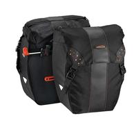 Ibera Borsa da bicicletta compatta a clip dritta a sgancio rapido per tutte le condizioni atmosferiche (borsa - nera)