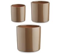 Ibergarden Set di vasi Ø 14 cm Ø 22 cm Ø 17 cm Cilindro 3 Pezzi Taupe