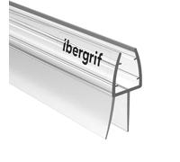 Ibergrif M101-80 Guarnizione Doccia Sottoporta 80cm, Per porte in vetro 5-8mm, Facile da Installare, Impermeabile