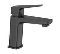 Ibergrif M11007B, rubinetto per lavabo in ottone, rubinetto per lavabo monocomando rubinetto per bagno classico, acqua fredda e calda, nero