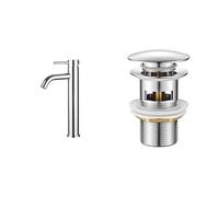 Ibergrif M11203 Rubinetto per lavabo alto, miscelatore monocomando per lavandino