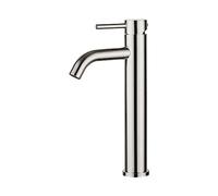 Ibergrif M11203A Rubinetto Bagno Classico, Miscelatore Monocomando Lavabo, Rubinetto Lavabo per Acqua Calda e Fredda, Acciaio Inossidabile Spazzolato