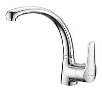 Ibergrif M14150- rubinetto cucina girevole a 360° Rubinetto da cucina con beccuccio alto, rubinetto per lavello cucina miscelatore per lavandino cucina e beccuccio