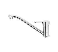 Ibergrif M14422 Square, Rubinetto da Cucina, Miscelatore Lavello, Cromo, Argento