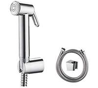 Ibergrif M20282 - WC Bidet Doccetta con Supporto e Flessibile, Spruzzatore Doccia, Cromo