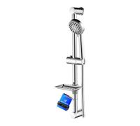 Ibergrif M20903 Saliscendi Doccia con Asta Doccia Regolabile, Kit D Con doccetta