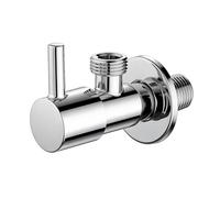 Ibergrif M22025-1/2, Chiave a Squadra, Valvola ad angolo, Cromo, Argento