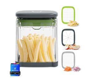 Ibergrif M523 Taglia Patate a Bastoncino 3 in 1 Taglia Carote Frutta