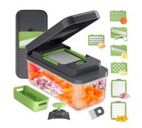 Ibergrif M524-7 Affetta Verdure 7 in 1, Taglia Verdure Manuale Multifunzionale c