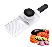 Ibergrif Mandolina per Verdure e Frutta - Affettatrice Manuale Regolabile 1-4 mm, Design Compatto ed Ergonomico, con Protezione per le Dita e Blocco di Sicurezza, Pulizia Facile