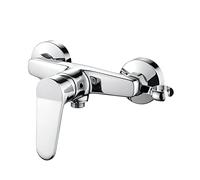 Ibergrif Miscelatore Doccia Monocomando in Ottone Cromo Lucido, Cartuccia Ceramica, Facile Installazione, Anti-Perdita, Miscelatore per Bagno e Vasca, Acqua Calda e Fredda, M12059-1