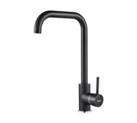 Ibergrif M22105B, Rubinetto da Cucina con Bocca Girevole a 360°, Miscelatore Monocomando per Lavello, nero