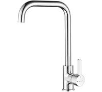Ibergrif, Rubinetto da Cucina con Bocca Girevole a 360°, Miscelatore Monocomando per Lavello, Cromo