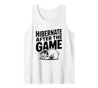 Ibernare Dopo Il Gioco Divertente Orso Amante del Calcio Canotta