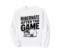 Ibernare Dopo Il Gioco Divertente Orso Amante del Calcio Felpa
