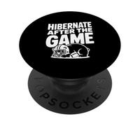 Ibernare dopo il gioco divertente orso amante del calcio PopSockets PopGrip Adesivo