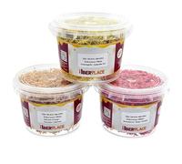 Iberplace Elements - Set di 3 muschi decorativi autunnali - 3 x 300 ml (arancio zucca, rosso carminio, giallo sole) - muschio decorativo e fai da te per floristiche, ghirlande, foto muschio