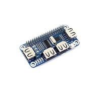 IBest 4 Port USB HUB Hat Compatible with USB2.0 1.1 for Raspberry Pi Zero A+ B B+ 2 3 Model B Serial Debugging, USB to UART Onboard