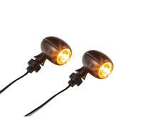 IBEX Universale Frecce SMD Mini Per Moto Getönt M6 Omologate E, Nero, Quad