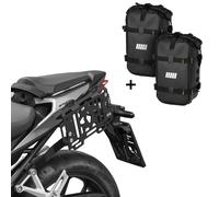IBEX ZIEGER Portaborse Laterali Nero Per Honda CB 750 Hornet, M