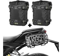 IBEX Zieger Set Portapacchi Laterale + Borse M Nere Per Honda CB 125 R