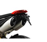 IBEX ZIEGER Supporto PortaTarga Compatibile con Ducati Hypermotard 950 CH Nero