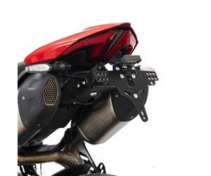 IBEX ZIEGER Supporto Portatarga Nero Per Ducati Hypermotard V2 CH