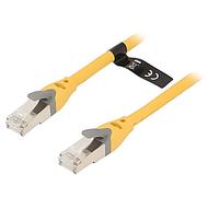 IBHYN Patch cord connettore RJ45, su entrambi i lati S/FTP 6a OFC PVC giallo ...