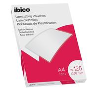 IBICO 627325 - Borsa per laminazione, A4, 2x125 Mic, autoadesiva, 100 pz