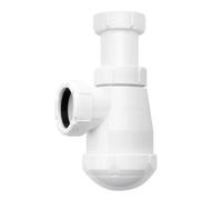 Ibide - Sifone corto estensibile 1 1/2" per lavabo o bidet con valvola/raccordo - modelli I-42 e I-44 - antiodore, facile installazione, universale (RACOR)
