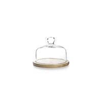 IBILI - 715518 - Piano di vetro con base in legno, 18 cm