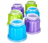 Ibili 756500 Set di 6 stampi per gelatina (blister), plastica, multicolore, 7,5 x 7,5 x 6,1 centimetri