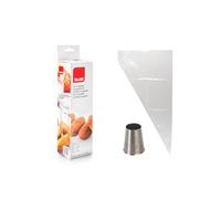 Ibili 777000 - Kit per crocchette, 10 sacchettini monouso, 1 beccuccio