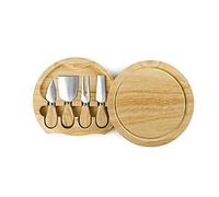 IBILI Set di coltelli da Formaggio, Acciaio Inox, Marrone, 21 x 21 x 4 cm
