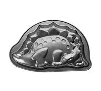 Ibili 828730 Moka - Stampo a Forma di Dinosauro in lamiera di Acciaio Nero 30 x 20 x 5 cm